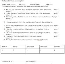 Image result for Start Back Screening Tool