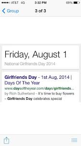 August 1 is girlfriend's day. Morgan Ar Twitter Attention All Boyfriends Tomorrow August 1st Is National Girlfriend Day Ladies You Re Welcome Hchastain33 Http T Co Eduza2utsu