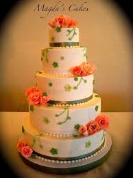 Roses 12 10 8 6 And 4 Inch Round Wedding Cake Buttercream And Gumpaste Flowers Cake Buttercream Wedding Cake Round Wedding Cakes