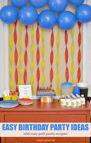 Simple Easy Birthday Decoration At Home Ideas Puff Pastry Party Ideas For Birthdays Puffpastry Ad Simple Birthday Party Surprise Party Themes Birthday Themes For Adults