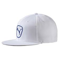 Puma Golf White Surf The Web Cat Patch 2 0 Snapback Cap Cat Patch Flat Bill Hats Snapback Cap