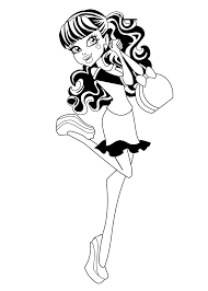 Draculaura Monster High Coloring Pages For Kids Printable Free Coloring Pages Cute Coloring Pages Monster High