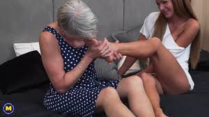 Granny and Girl Try Lesbian Sex: Eating Pussy Porn feat. Nia Black by  Mature NL