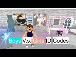 Check spelling or type a new query. Roblox Welcome To Bloxburg Boys V S Girls Id Codes Youtube