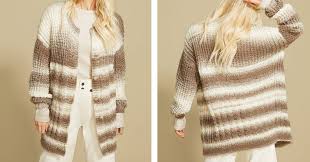 How to bind knitting scarf 'french chic, the spokes are not entangled? Chic Kondo Knitted Cardigan Free Knitting Pattern