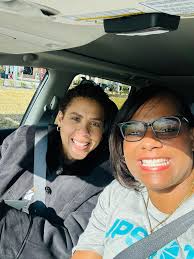 It was pretty incredible to be with Cheryl Miller today… a basketball  legend & iconic figure in women's sports. Loved watching her growing up. 🏀  #Upshot #WomensBasketball