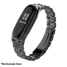 Mi Band 3 Mi Band 4 Straps Bracelet Replacement Stainless Steel Metal Wrist Strap Wristband Watchband Accessories For Xiaomi Mi Band 4 Miband 3 Metal Black Buy Online In Latvia At Latvia Desertcart Com Productid 74917990