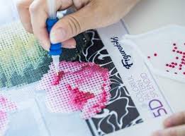 These floret painting kits hanging in the rooms give a pleasant environment. Diamond Painting Blauer Schmetterling Und Blumen Figured Art