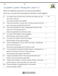 Acces pdf algebra word problems with solution. Basic Algebra Worksheets