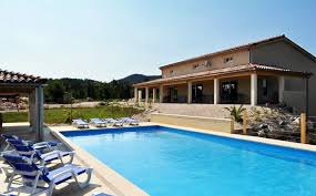 Vakantiehuis Ardeche Zwembad Villa Overdekt Terras