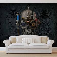699 skull hd wallpapers and background images. Alchemy Art Necronaut Skull Wall Paper Mural Buy At Europosters