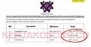 There are 550 kerja kosong in negeri sembilan and related to jawatan kosong negeri sembilan, jobs for negeri sembilan, negeri sembilan industrial park, nilai, negeri sembilan. Jawatan Kosong Koperasi Melayu Jawatan Kosong Malaysia Facebook