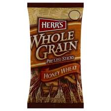 Honey wheat braided twists combine whole wheat flour, real honey and sesame seeds for a delicately sweet taste preparation instruction: Herrs Herrs Pretzel Sticks Whole Grain Honey Wheat 10 Oz Shop Weis Markets
