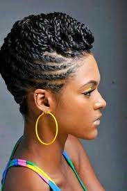 Short Braided Hairstyles For Black Women With Thin Hair Braids For Black Hair Natural Hair Styles Twist Hairstyles