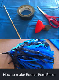 Boost the morale of everyone you meet with a kid's cheerleader pom pom craft. How To Make Rooter Pom Poms Make Pom Poms Cheerleading Crafts Crafts For Kids To Make