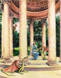 Dixie Walker Making Friends Fantasy Art Art Painting