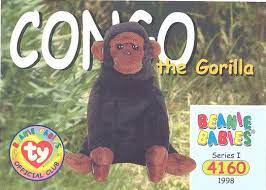 Ty Beanie Babies Bboc Card Series 1 Common Congo The Gorilla Bbtoystore Com Toys Plush Trading Cards Action Figures Games Online Retail Store Shop Sale