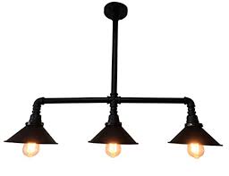 Shop the top 25 most popular 1 at the best prices! Huitengtec Vintage Black Iron Metal Shade Hanging Ceiling Pendant Light With 3 E26 Edison Bulbs Sockets For Kitchen Island And Bar Lighting Buy Online In Antigua And Barbuda At Antigua Desertcart Com Productid