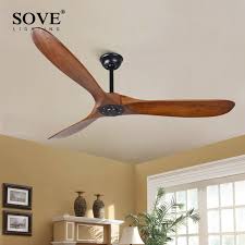 Browse ceiling fan without light kit contemporary ceiling fans 333 available at lamps plus. Sove 60 Inch Industrial Vintage Wooden Ceiling Fans Without Light Decor Ceiling Fans Wood Remote Control Ventilateur De Plafond Ceiling Fans Aliexpress