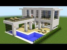 My house inside a house! Moderne Minecraft Villa Mit Pool Burnsocial