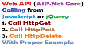 How To Call Web Api From Javascript Or Jquery Asp Net Core Web Api Web Api Javascript Jquery