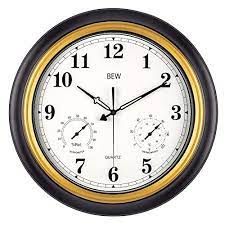 If opting for a tower, we can design and build the entire structure to your specifications. Buy Large Outdoor Clock Waterproof Wall Clock With Thermometer Hygrometer Combo Weather Resistant Silent Metal Garden Clock For Patio Pool Lanai Fence Porch Home 18 Inch Black Golden Online In Indonesia B07nmc35bc