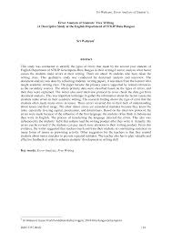 Admin juga menyertakan pembahasan yang singkat dan koreksinya sehingga menjadi kalimat yang benar. Https Media Neliti Com Media Publications 217633 Error Analysis Of Students Free Writing Pdf