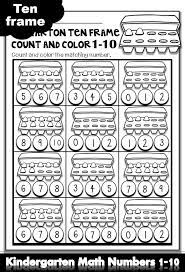 Kindergarten Math Worksheets Numbers 1 10 Ten Frame Video Kindergarten Math Kindergarten Math Worksheets Kindergarten Math Numbers