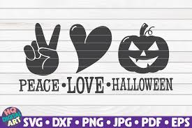 Download Peace Love Halloween Svg Graphic By Mihaibadea95 Creative Fabrica PSD Mockup Templates