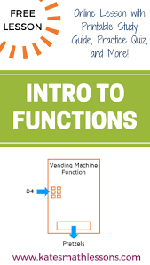 Intro To Functions Math Methods Printable Study Guides Math