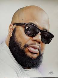 Portrait of a fierce and handsome fella in ballpoint pen