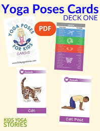 Yoga Poses For Kids Cards Deck One Yoga For Kids Teaching Yoga To Kids Kids Yoga Classes