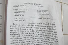 This Is A Recipe In Spanish On How To Make Black Beans And Rice Pretty Much It Says In A Stockpot Food Writing Cooking Fresh Green Beans Cooking Jasmine Rice