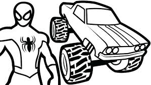 This drawing was made at internet users' disposal on 07 february 2106. Spiderman Truck Coloring Pages Novocom Top