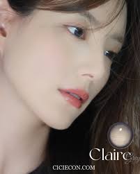 Claire Grey 带有扩瞳效果非常适合日常扩瞳韩系妆感显肤色白哟！✨ 官网下单#现货提供ciciecon.com #韩国进口美瞳