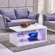 38 high gloss led modern coffee table desk wooden drawer living room furniture. Modern Led Light Coffee Table With 4 Drawers High Gloss Living Room Furniture For Sale Online Ebay