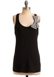 Black And White Striped Tank Top Dress Striped Commitment Cardigan Bow Tank Tops Fashion Clothes