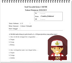 Soal Tematik Kelas 1 Tema 1 Subtema 2 Semester 1