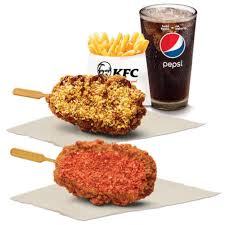 Once skewer is filled, dredge in flour mixture until all ingredients are covered. Kfc S New Popsicles Will Convince You To Only Eat Fried Chicken On A Stick