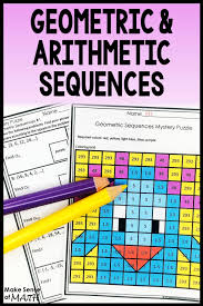Arithmetic Sequences Activity And Geometric Sequences Activity Arithmetic Sequences Activities Geometric Sequences Geometric Sequences Activity