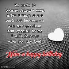 Happy birthday my angel if i could i would write it across the sky so that. Birthday Wishes Happy Birthday Wishes To My Ex Girlfriend
