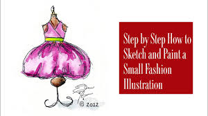 This is going to be a really cool tutorial to learn from because i will show you how to draw volcom, step by step. How To Sketch A Fashion Illustration For Beginners Dress On A Mannequin Youtube