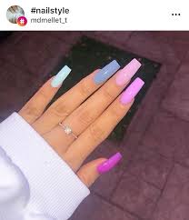 See more ideas about nails, cute acrylic nails, gel nails. Such Pretty Pastel Colors Ctto Square Acrylic Nails Gel Nails Fake Nails