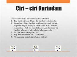 Asalnya dari bahasa tamil (india) yakni kirindam yang berarti sebagai perumpamaan. Ciri Ciri Gurindam Ciri Ciri Pantun Gurindam Dan Syair Ciri Ciri Puisi Gurindam I Ini Gurindam Pasal Yang Pertama