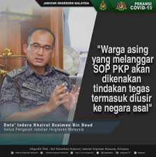 Pada 4 mei lalu, jim membuka pejabat secara berperingkat selaras dengan keputusan kerajaan membenarkan perkhidmatan agensi kerajaan dibuka membabitkan. Jabatan Imigresen Pulau Pinang Posts Facebook