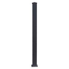 Poteau aluminium carre pour pergola. Poteau Aluminium Pour Portail Alu Gris Ral 7015 Universel Oogarden