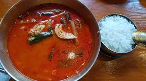 There are so many different style of kimchi fried recipes out there because every. Spicy As Hell Chili And Beef Broth Korean Soup With Chicken Spicy