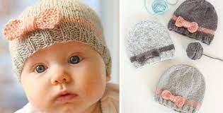 Maybe you would like to learn more about one of these? Bow Knitted Baby Beanies Free Knitting Pattern