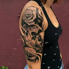 Skull Tattoo Woman Skull Sleeve Tattoos Skull Tattoos Skull Couple Tattoo