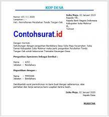 Home » surat keterangan » contoh surat tanda terima barang yang baik. Contoh Surat Permohonan Perubahan Tanda Tangan Cek Gampong Desa